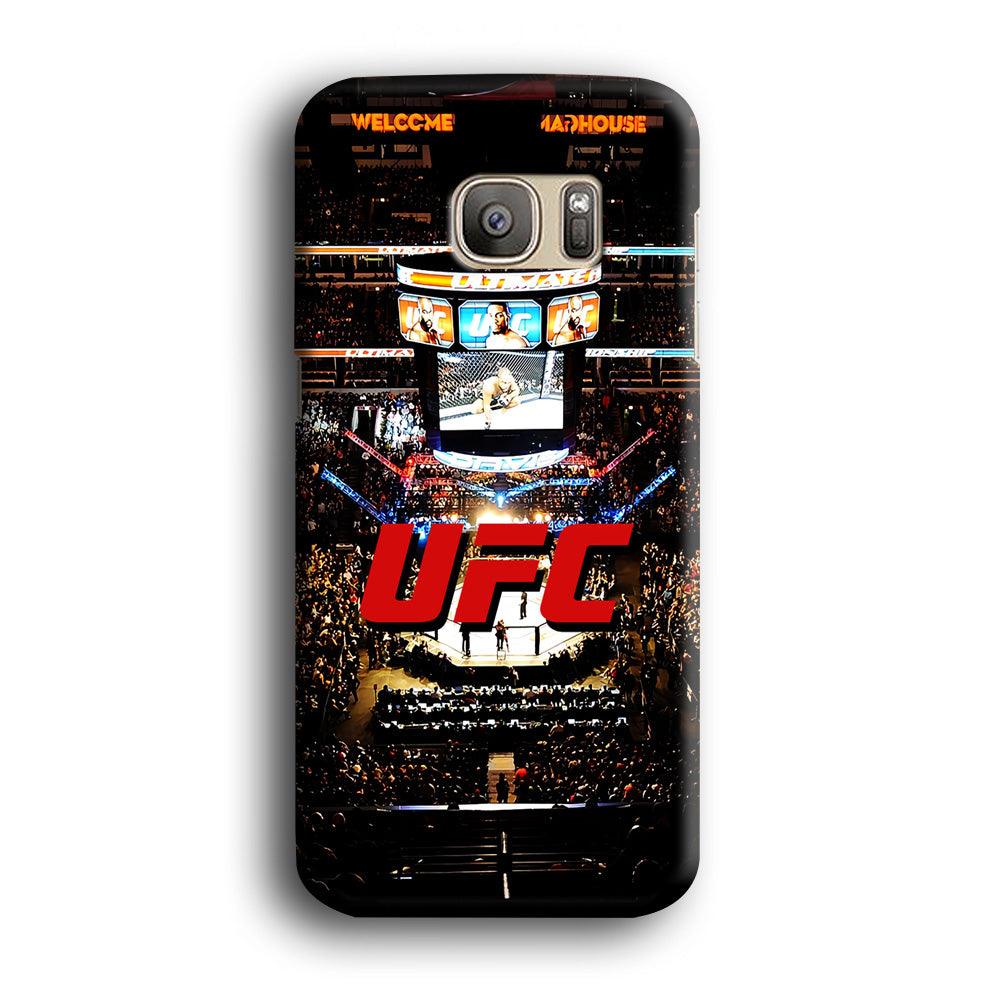 UFC Ring Background Samsung Galaxy S7 Edge Case-Plastic / Full Wrap (3D Case)-Xtracase