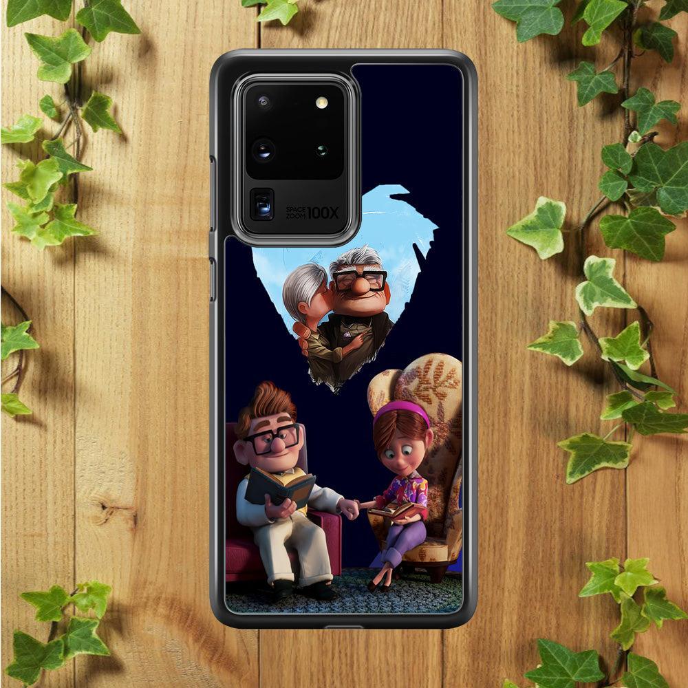 UP Ellie Carl True Love Samsung Galaxy S20 Ultra Case-Rubber / Black (2D Case)-Xtracase
