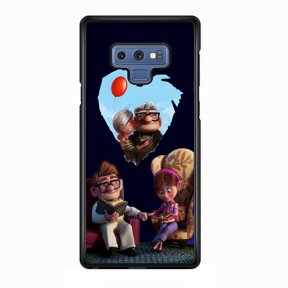 UP Ellie Carl True Love Samsung Galaxy Note 9 Case-Rubber / Black (2D Case)-Xtracase
