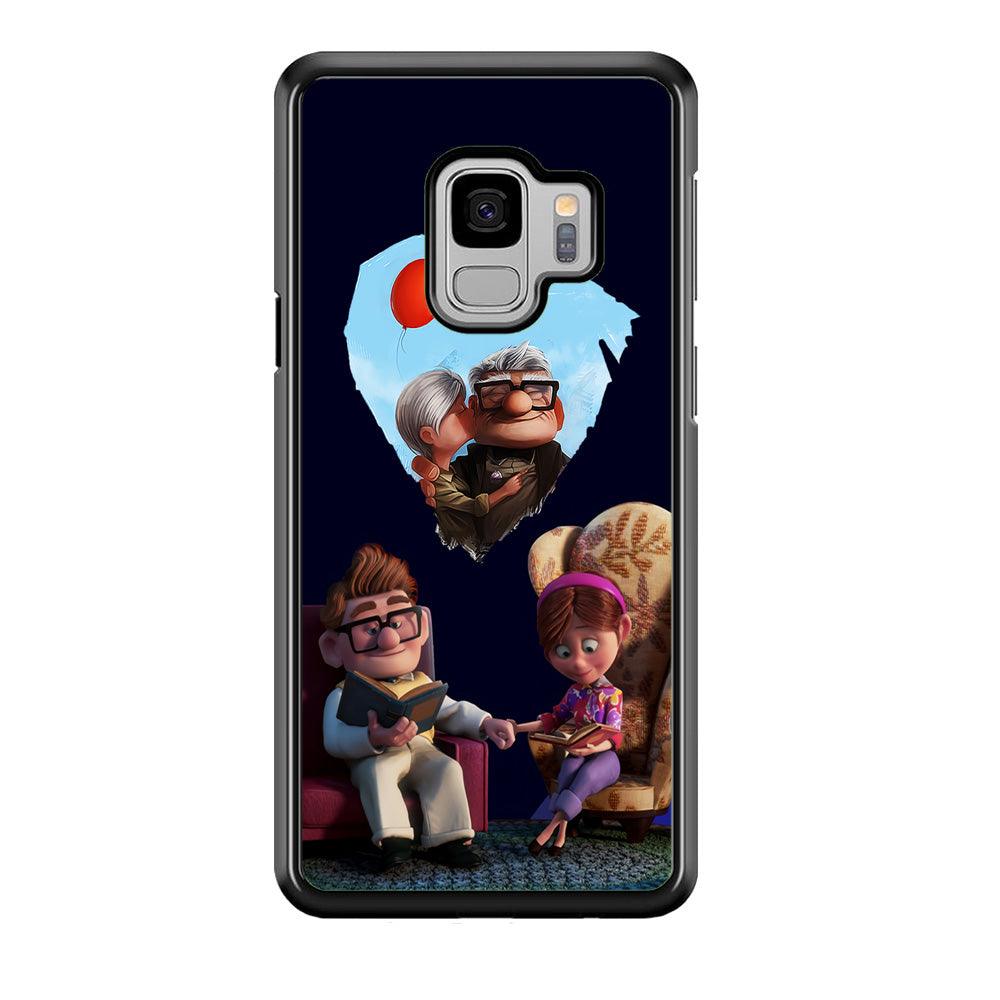 UP Ellie Carl True Love Samsung Galaxy S9 Case-Rubber / Black (2D Case)-Xtracase