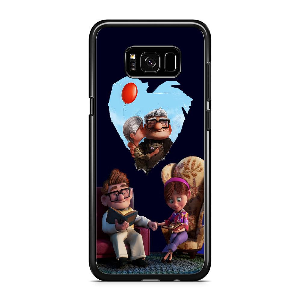 UP Ellie Carl True Love Samsung Galaxy S8 Case-Rubber / Black (2D Case)-Xtracase