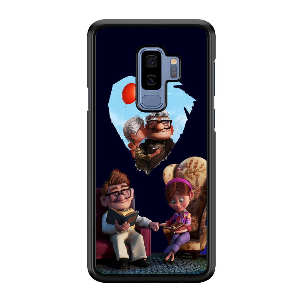 UP Ellie Carl True Love Samsung Galaxy S9 Plus Case-Rubber / Black (2D Case)-Xtracase