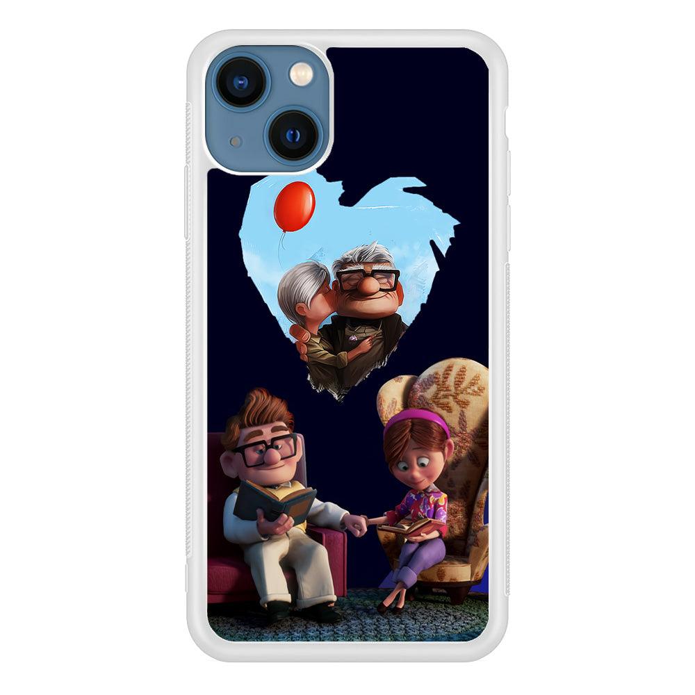 UP Ellie Carl True Love iPhone 13 Pro Case-Rubber / White (2D Case)-Xtracase