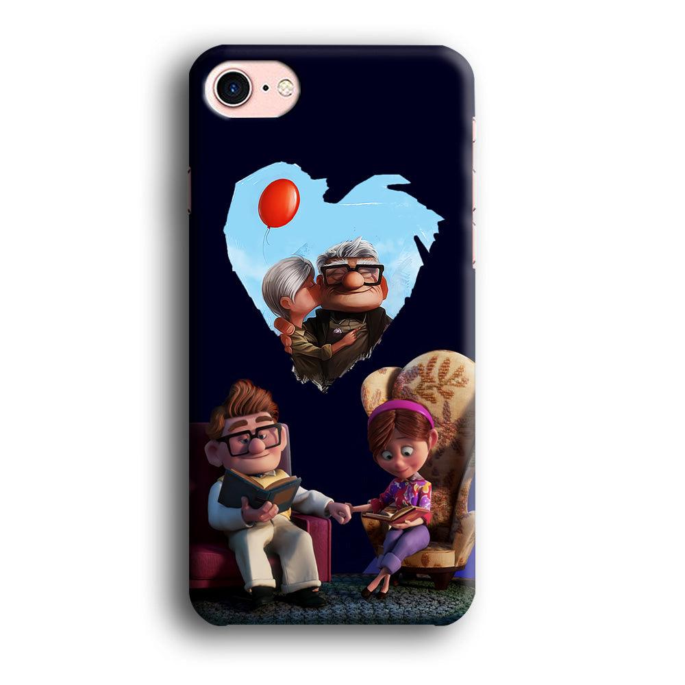 UP Ellie Carl True Love iPhone 8 Case-Plastic / Full Wrap (3D Case)-Xtracase