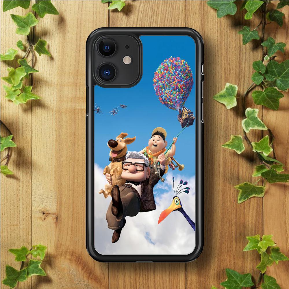 UP Fly in The Sky iPhone 11 Case-Rubber / Black (2D Case)-Xtracase
