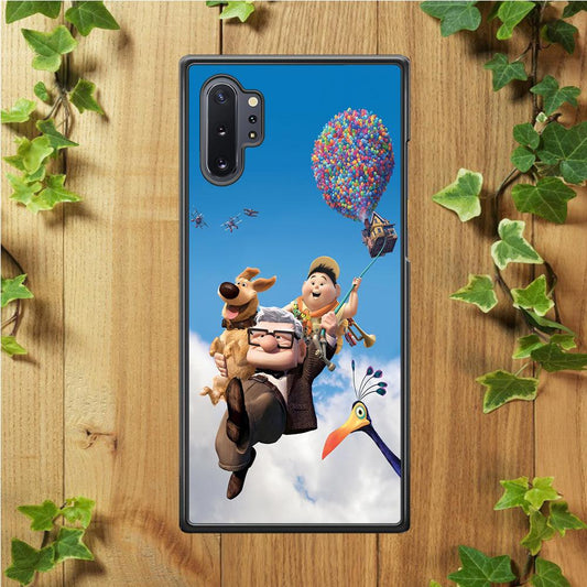 UP Fly in The Sky Samsung Galaxy Note 10 Plus Case-Rubber / White (2D Case)-Xtracase