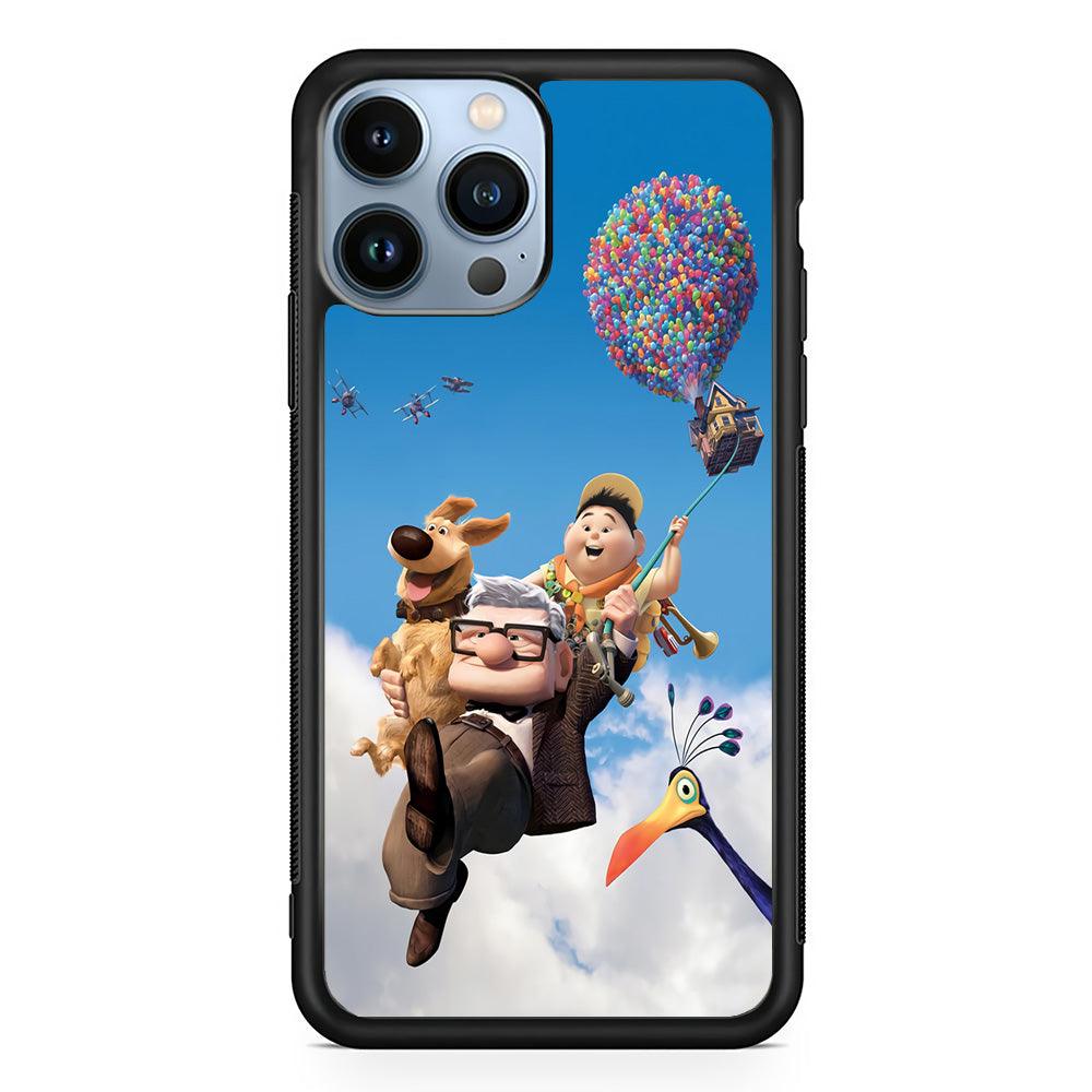 UP Fly in The Sky iPhone 13 Pro Case-Rubber / Black (2D Case)-Xtracase