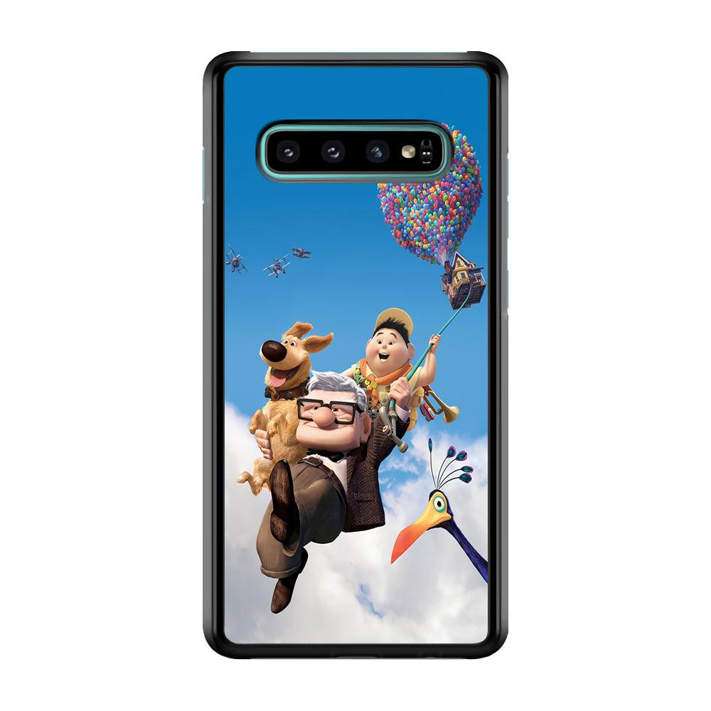 UP Fly in The Sky Samsung Galaxy S10 Case-Plastic / Full Wrap (3D Case)-Xtracase