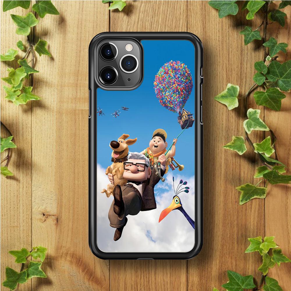 UP Fly in The Sky iPhone 11 Pro Case-Rubber / Black (2D Case)-Xtracase