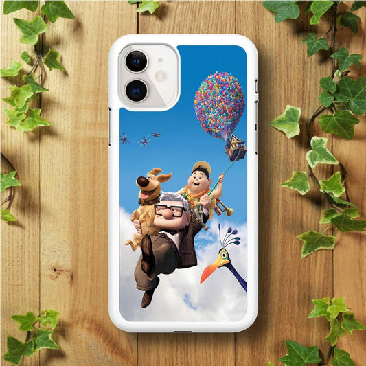 UP Fly in The Sky iPhone 11 Case-Rubber / White (2D Case)-Xtracase