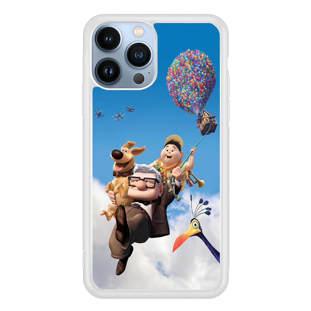 UP Fly in The Sky iPhone 13 Pro Case-Rubber / White (2D Case)-Xtracase
