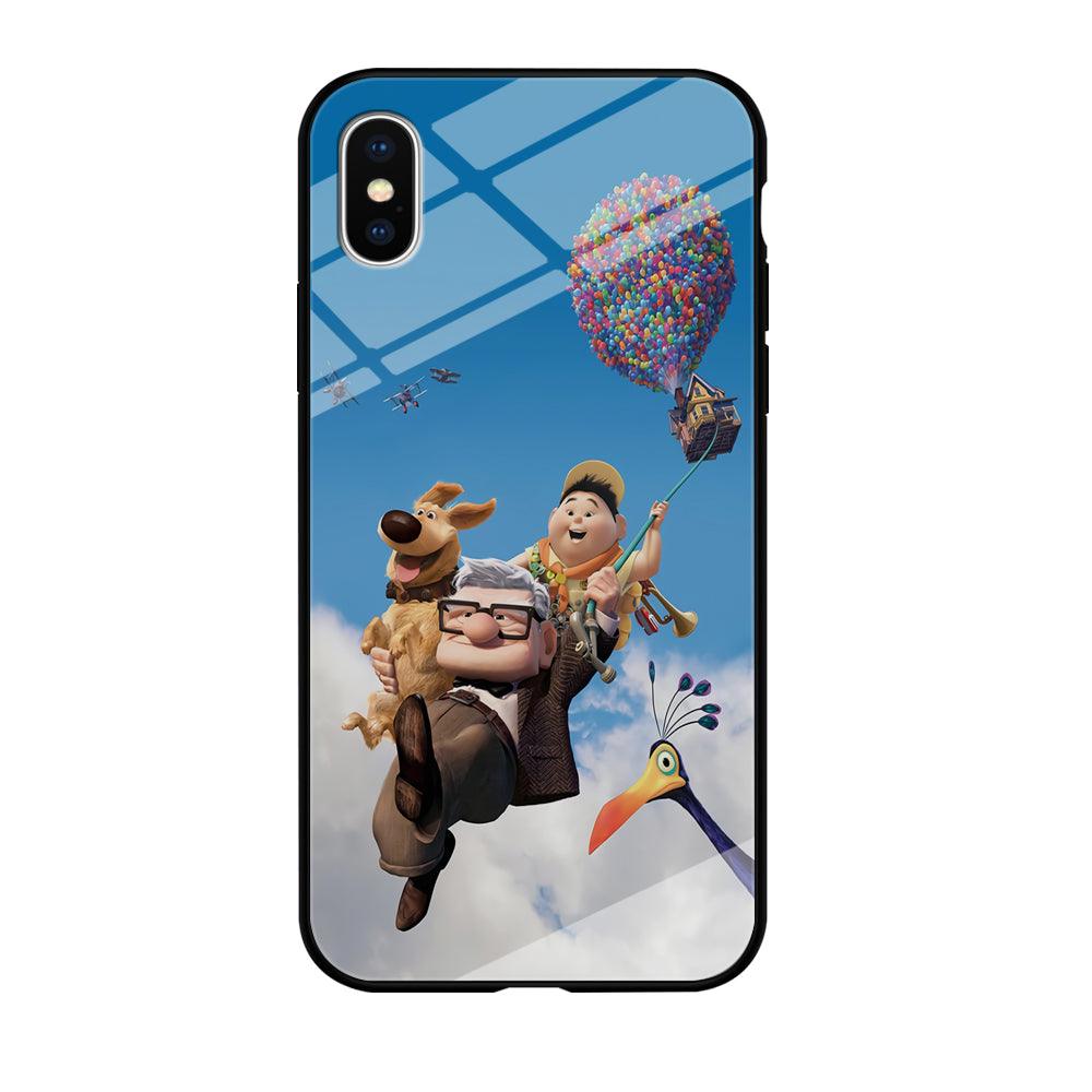 UP Fly in The Sky iPhone Xs Max Case-Tempered Glass Case-Xtracase