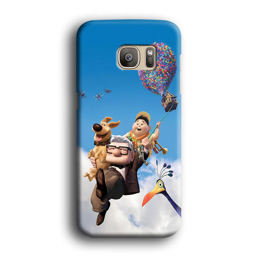 UP Fly in The Sky Samsung Galaxy S7 Edge Case-Plastic / Full Wrap (3D Case)-Xtracase