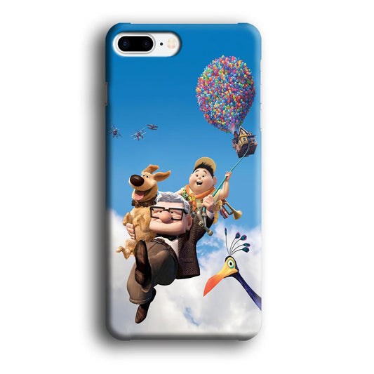 UP Fly in The Sky iPhone 8 Plus Case-Plastic / Full Wrap (3D Case)-Xtracase