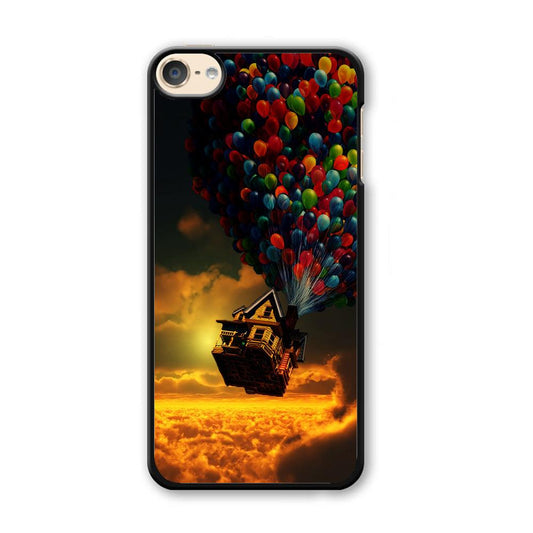 UP Flying House Sunset iPod Touch 6 Case-Plastic / Black (2D Case)-Xtracase