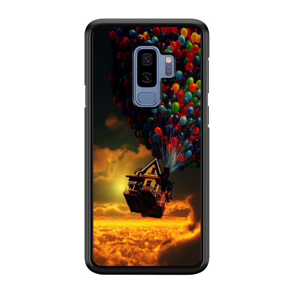 UP Flying House Sunset Samsung Galaxy S9 Plus Case-Rubber / Black (2D Case)-Xtracase