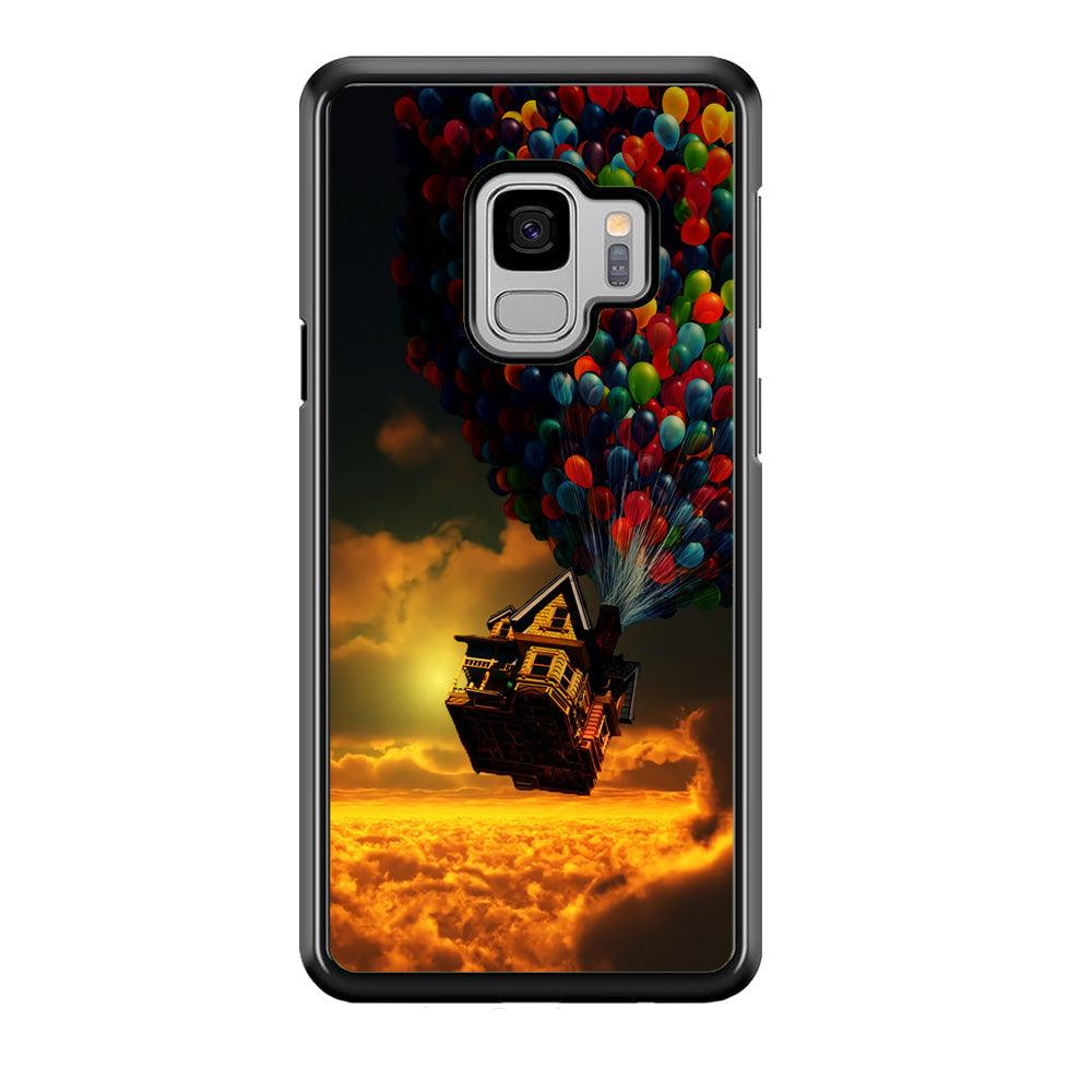 UP Flying House Sunset Samsung Galaxy S9 Case-Rubber / Black (2D Case)-Xtracase