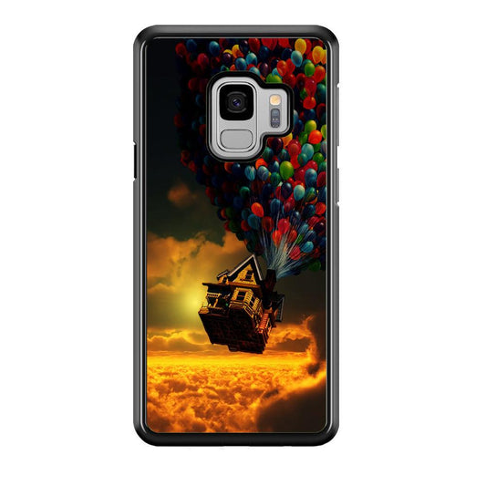 UP Flying House Sunset Samsung Galaxy S9 Case-Rubber / Black (2D Case)-Xtracase