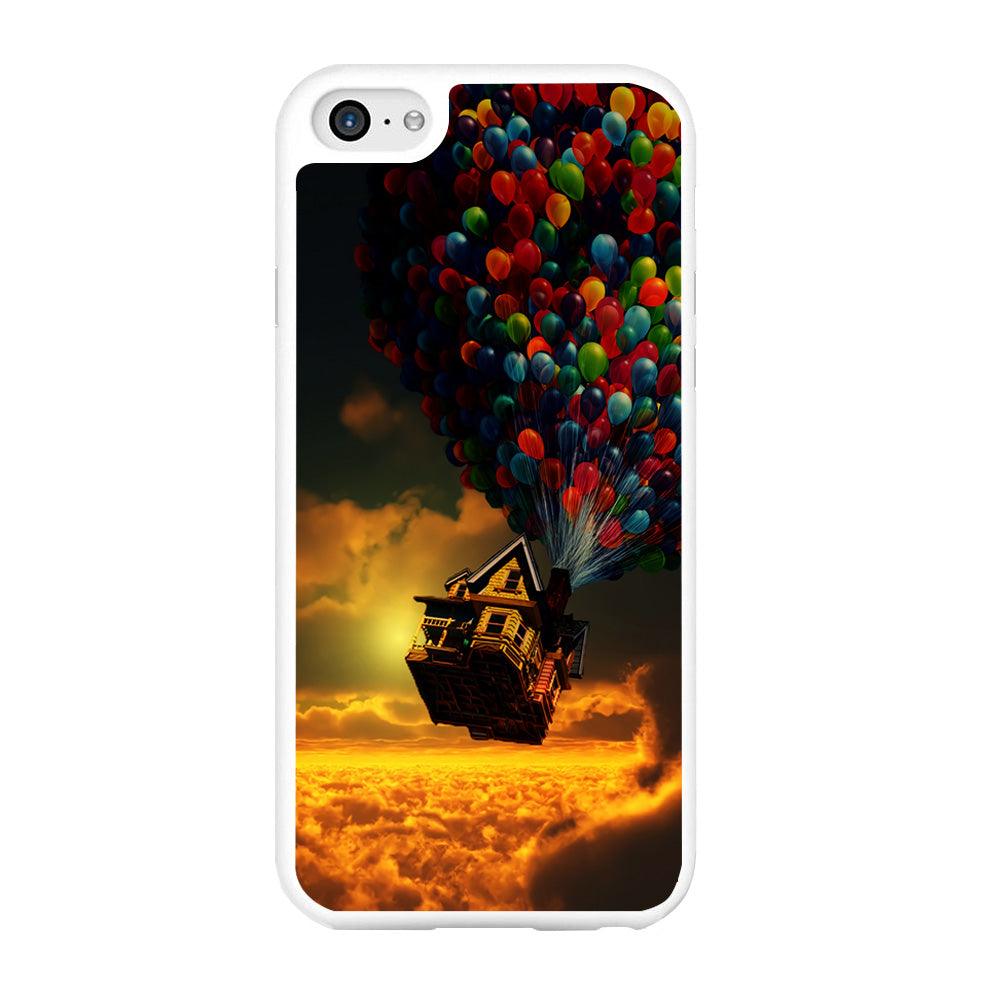 UP Flying House Sunset iPhone 6 | 6s Case-Rubber / White (2D Case)-Xtracase
