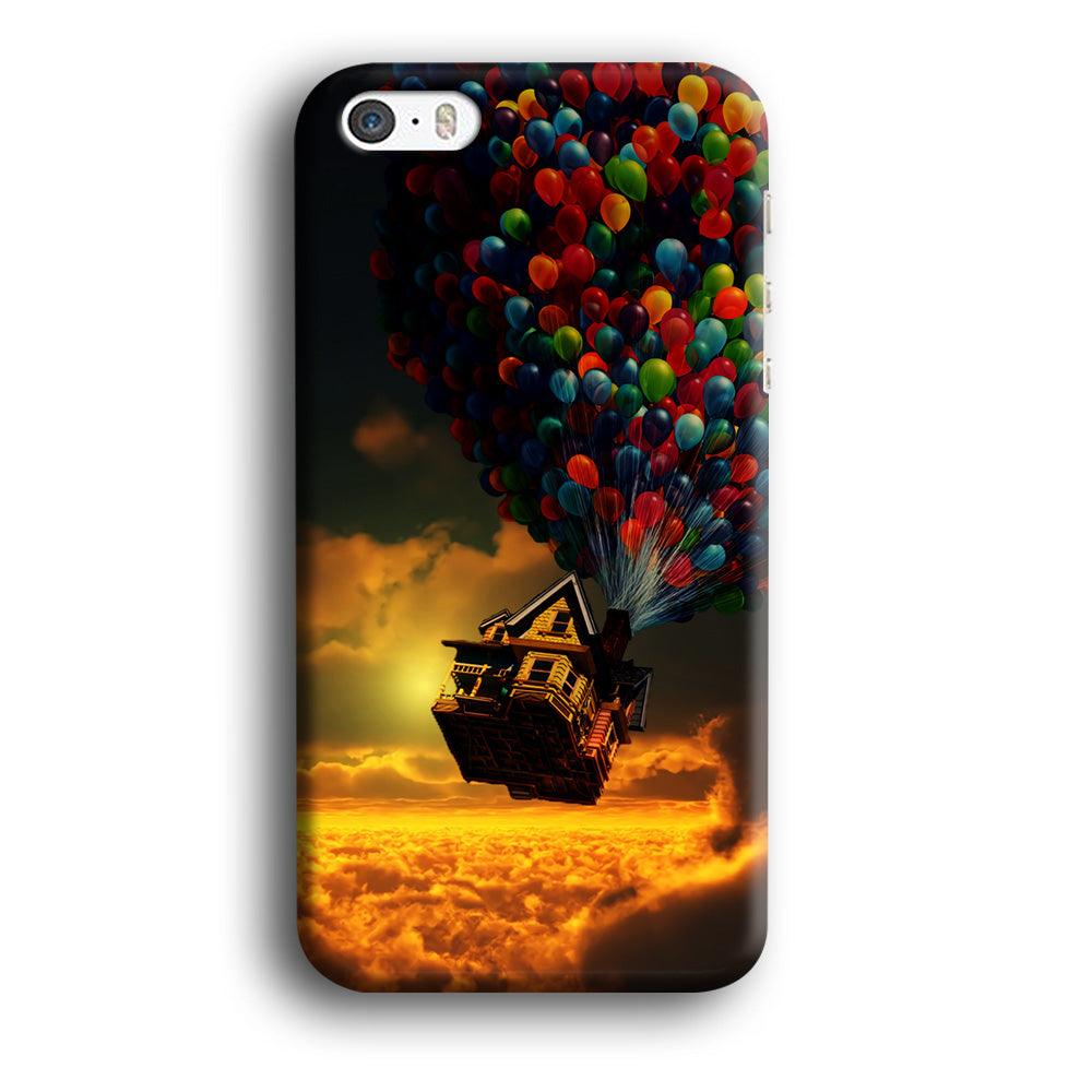 UP Flying House Sunset iPhone 5 | 5s Case-Plastic / Full Wrap (3D Case)-Xtracase