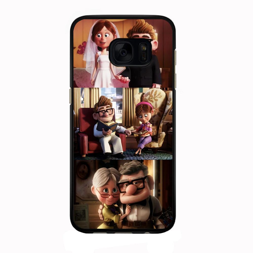 UP True Love Forever Samsung Galaxy S7 Edge Case-Rubber / Black (2D Case)-Xtracase