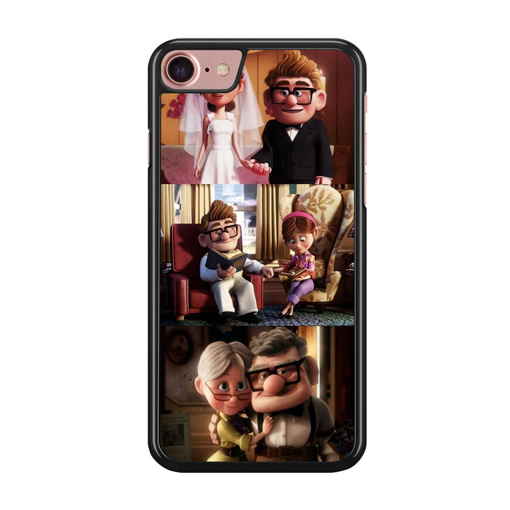 UP True Love Forever iPhone 8 Case-Rubber / Black (2D Case)-Xtracase