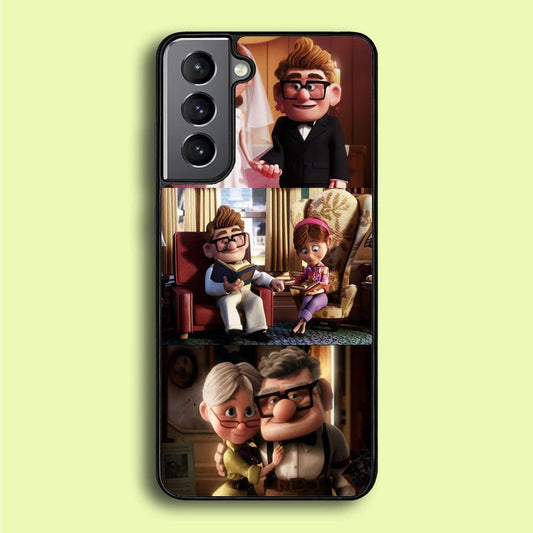UP True Love Forever Samsung Galaxy S21 Plus Case-Rubber / Black (2D Case)-Xtracase