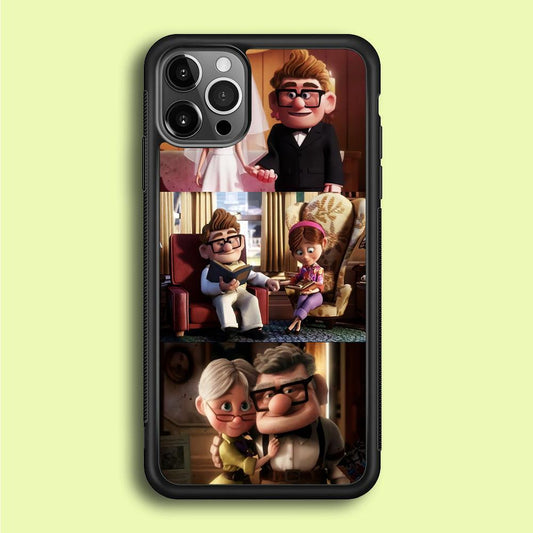 UP True Love Forever iPhone 12 Pro Max Case-Rubber / Black (2D Case)-Xtracase