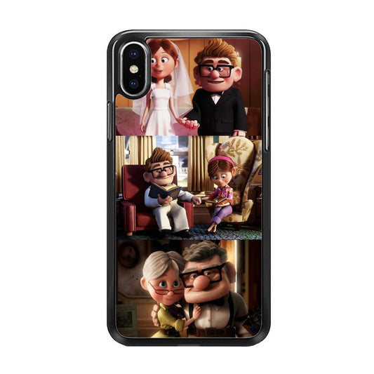 UP True Love Forever iPhone Xs Case-Rubber / Black (2D Case)-Xtracase
