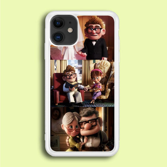 UP True Love Forever iPhone 12 Case-Rubber / White (2D Case)-Xtracase