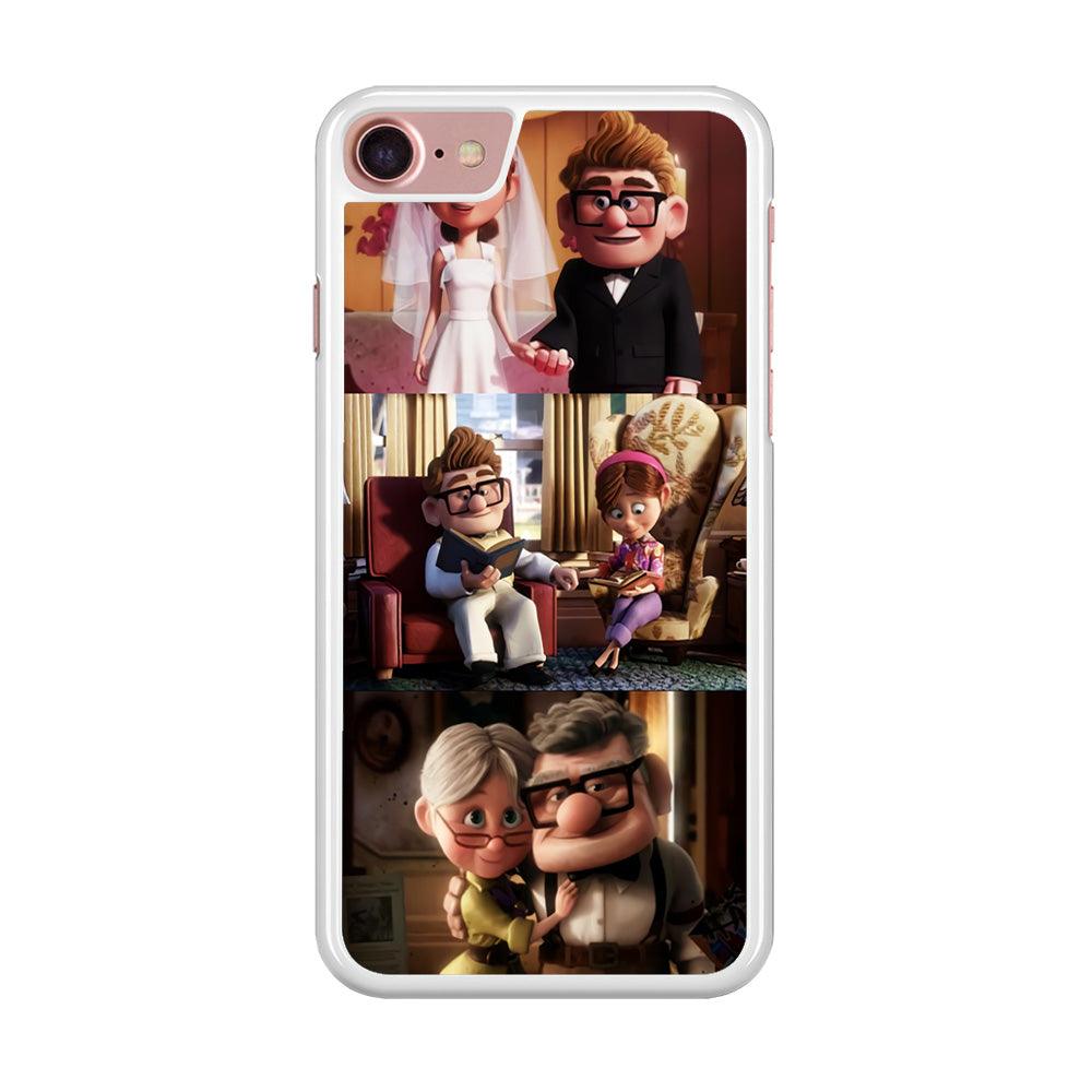 UP True Love Forever iPhone 7 Case-Rubber / White (2D Case)-Xtracase