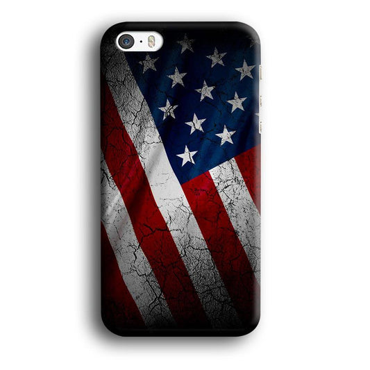 USA Flag 001 iPhone 5 | 5s Case-Plastic / Full Wrap (3D Case)-Xtracase