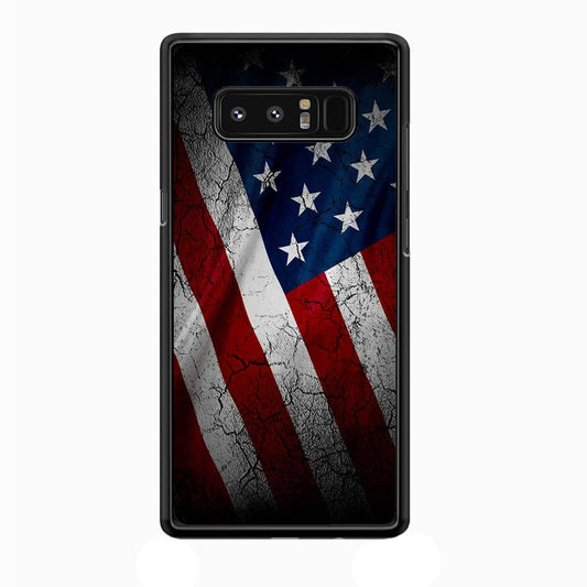 USA Flag 001 Samsung Galaxy Note 8 Case-Plastic / Full Wrap (3D Case)-Xtracase