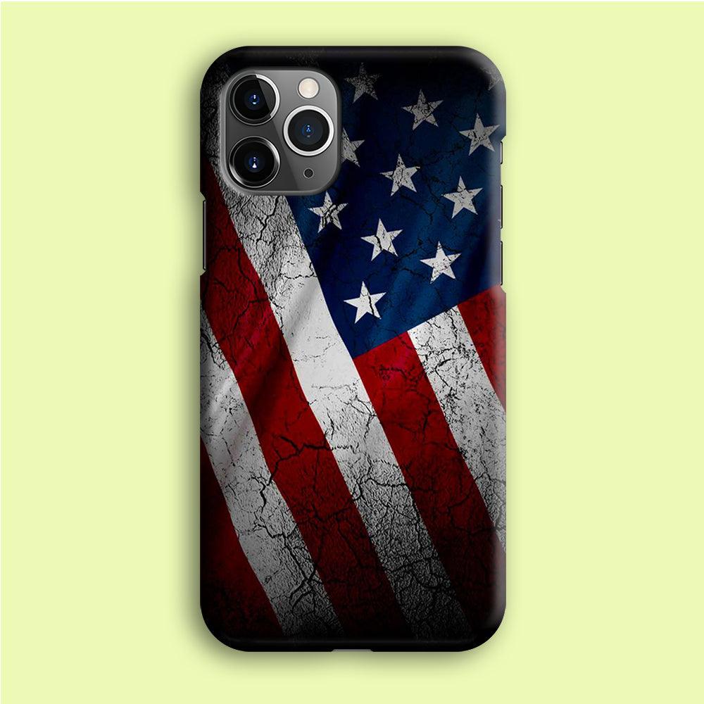 USA Flag 001 iPhone 12 Pro Max Case-Plastic / Full Wrap (3D Case)-Xtracase