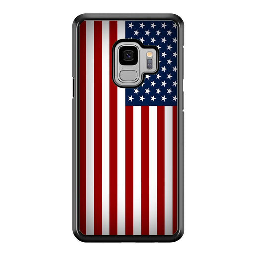 USA Flag 003 Samsung Galaxy S9 Case-Plastic / Full Wrap (3D Case)-Xtracase