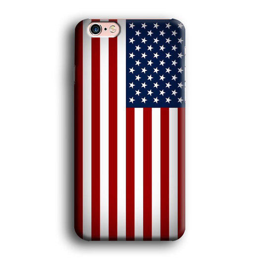 USA Flag 003 iPhone 6 | 6s Case-Plastic / Full Wrap (3D Case)-Xtracase