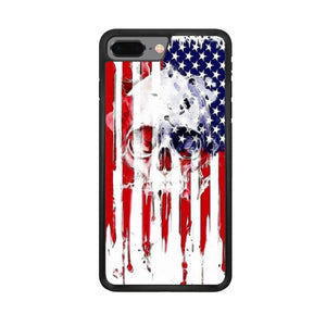 USA Flag Skull iPhone 8 Plus Case