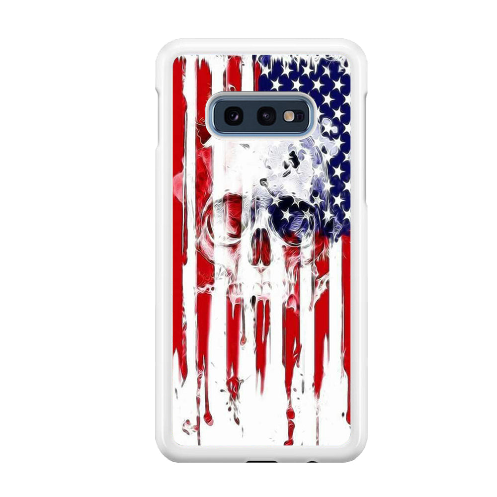 USA Flag Skull Samsung Galaxy S10E Case