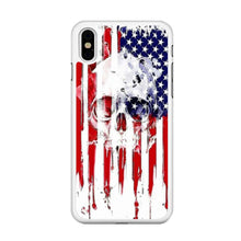 Load image into Gallery viewer, USA Flag Skull iPhone Xs Max Case