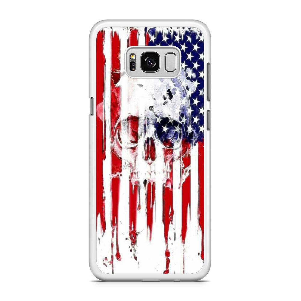 USA Flag Skull Samsung Galaxy S8 Plus Case
