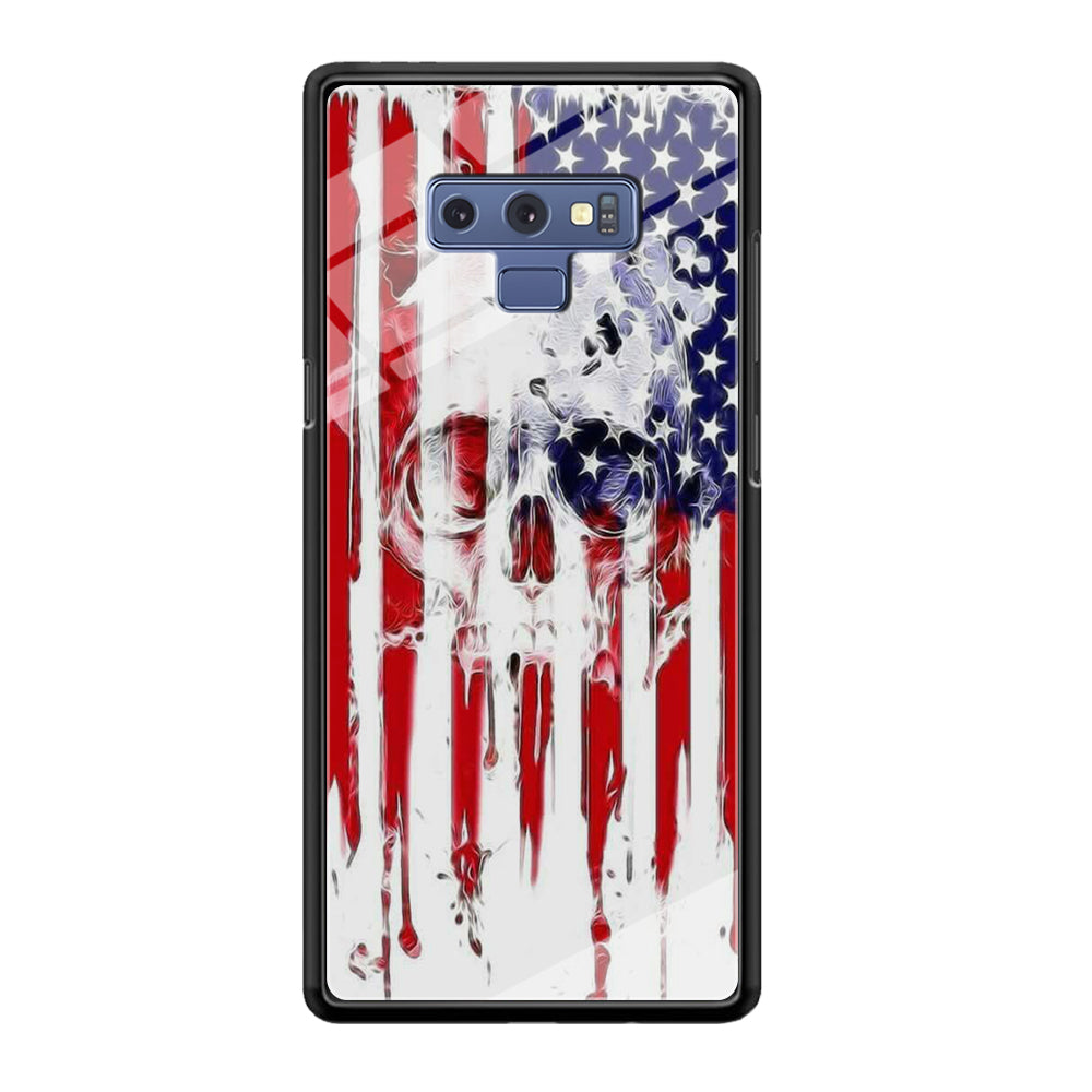 USA Flag Skull Samsung Galaxy Note 9 Case