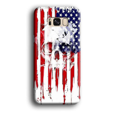 USA Flag Skull Samsung Galaxy S8 Plus Case