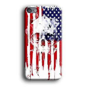 USA Flag Skull iPod Touch 6 Case