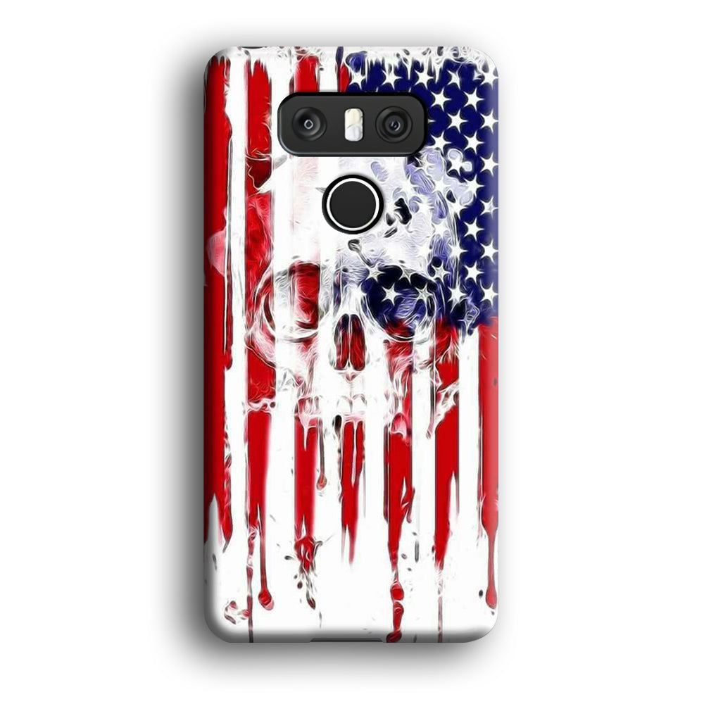 USA Flag Skull LG G6 3D Case