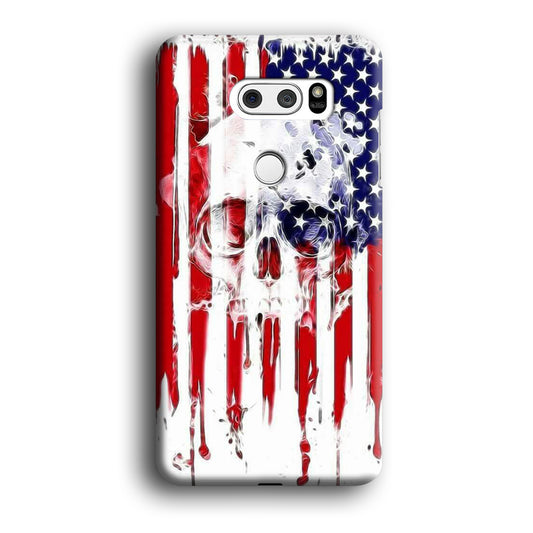 USA Flag Skull LG V30 3D Case