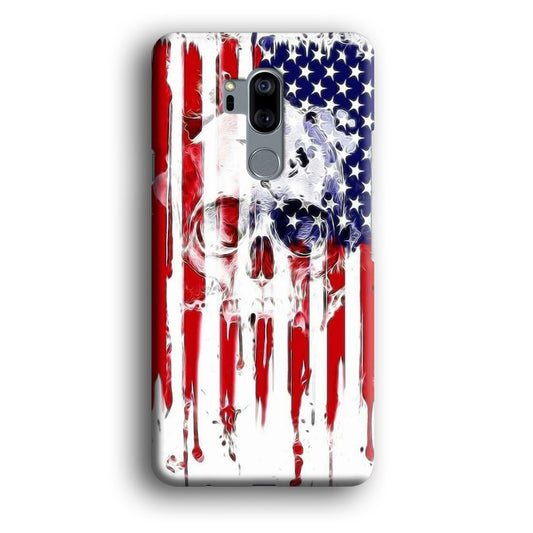 USA Flag Skull LG G7 ThinQ 3D Case