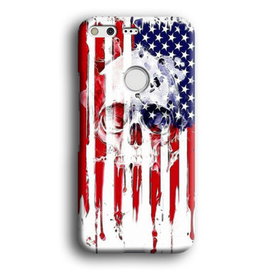 USA Flag Skull Google Pixel XL 3D Case