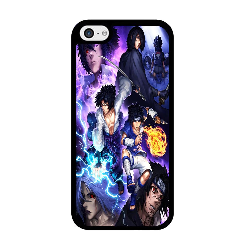 Uchiha Sasuke Transformation iPhone 5 | 5s Case-Rubber / Black (2D Case)-Xtracase