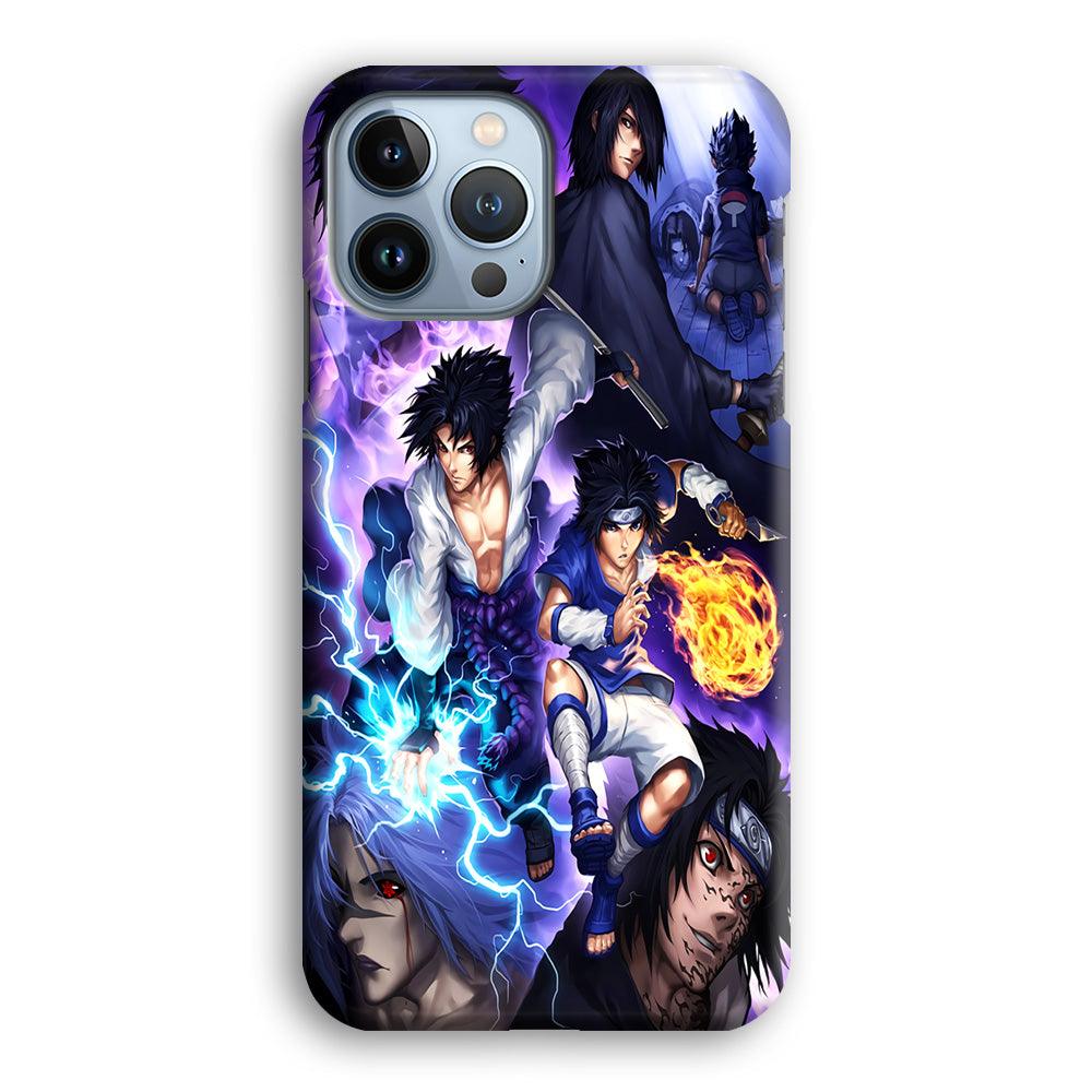 Uchiha Sasuke Transformation iPhone 13 Pro Case-Plastic / Full Wrap (3D Case)-Xtracase
