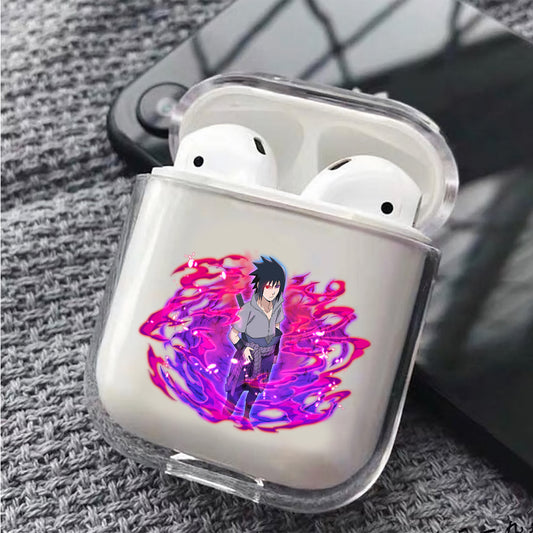 Uchiha Sasuke Hard Plastic Protective Clear Case Cover For Apple Airpods